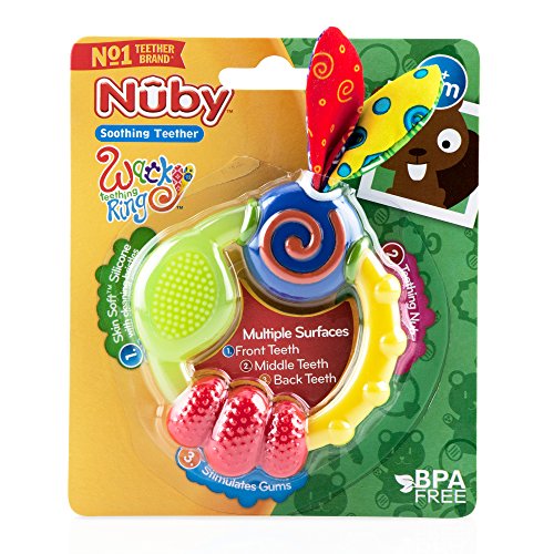 Nuby Wacky Teething Ring (2 Pack)