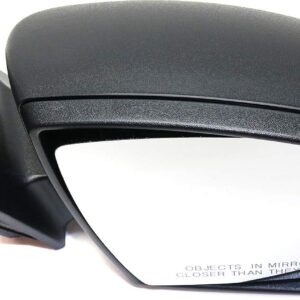 Kool Vue Passenger Side Power Non-Heated Mirror for Ford Focus 2012-2014 With Spotter Glass; Without Signal Light & Puddle Lamp Textured Sedan