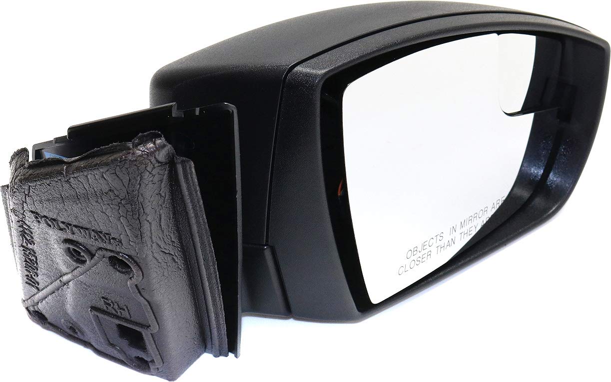 Kool Vue Passenger Side Power Non-Heated Mirror for Ford Focus 2012-2014 With Spotter Glass; Without Signal Light & Puddle Lamp Textured Sedan