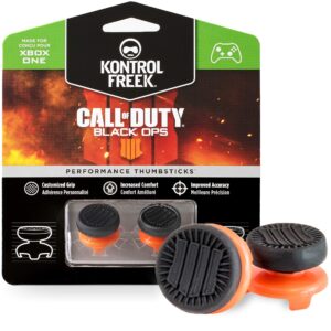 kontrolfreek call of duty: black ops 4 for xbox one and xbox series x controller | performance thumbsticks | 2 high-rise | black/orange