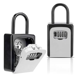 key lock box, combination lockbox with code for house key storage, combo door locker