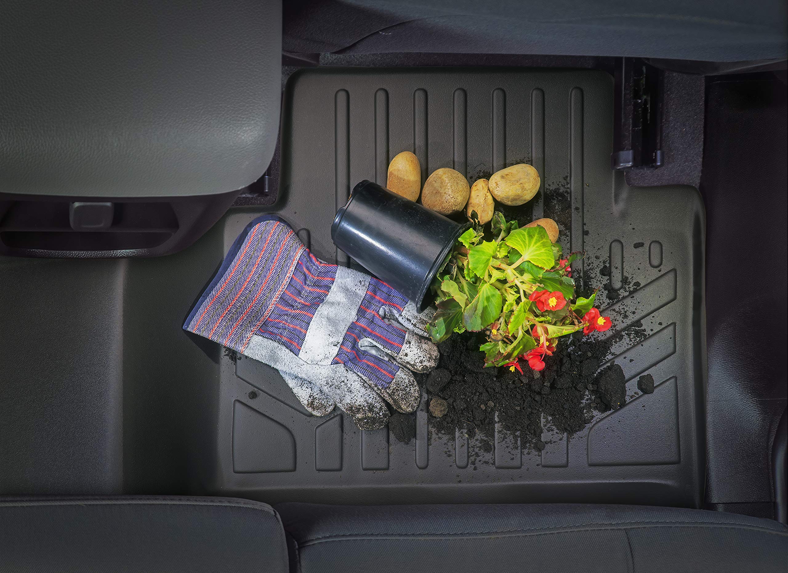 MAXLINER Cargo Trunk Liner Floor Mat Behind 2nd Row Black Compatible with 2018-2022 Expedition/Navigator (no Max or L Models)