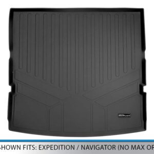 MAXLINER Cargo Trunk Liner Floor Mat Behind 2nd Row Black Compatible with 2018-2022 Expedition/Navigator (no Max or L Models)