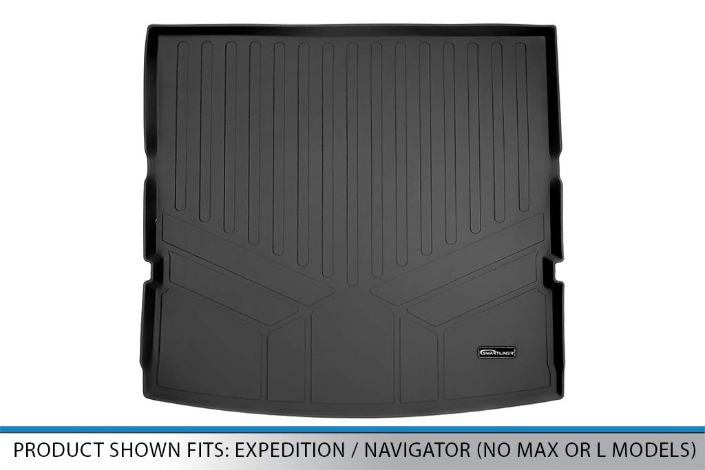 MAXLINER Cargo Trunk Liner Floor Mat Behind 2nd Row Black Compatible with 2018-2022 Expedition/Navigator (no Max or L Models)