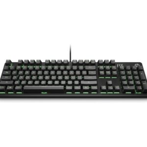 HP Pavilion Mechanical Gaming Keyboard 500 with Wired USB, Red Switches, RGB LED Backlighting, 10-Key Rollover Anti-Ghosting, Media Control Keys and 2-Way Adjustable Legs (3VN40AA#ABL)