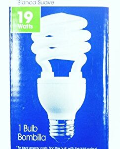 Soft White 3000k Rexel 19 Watt 75 Watt Equivalent Spiral CFL Light Bulb