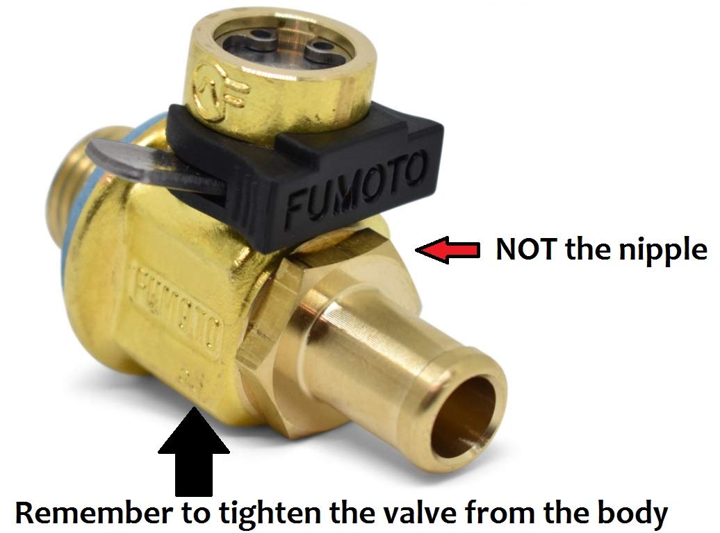 Fumoto F106N FN-Series Drain Valve with Long Nipple with Lever Clip