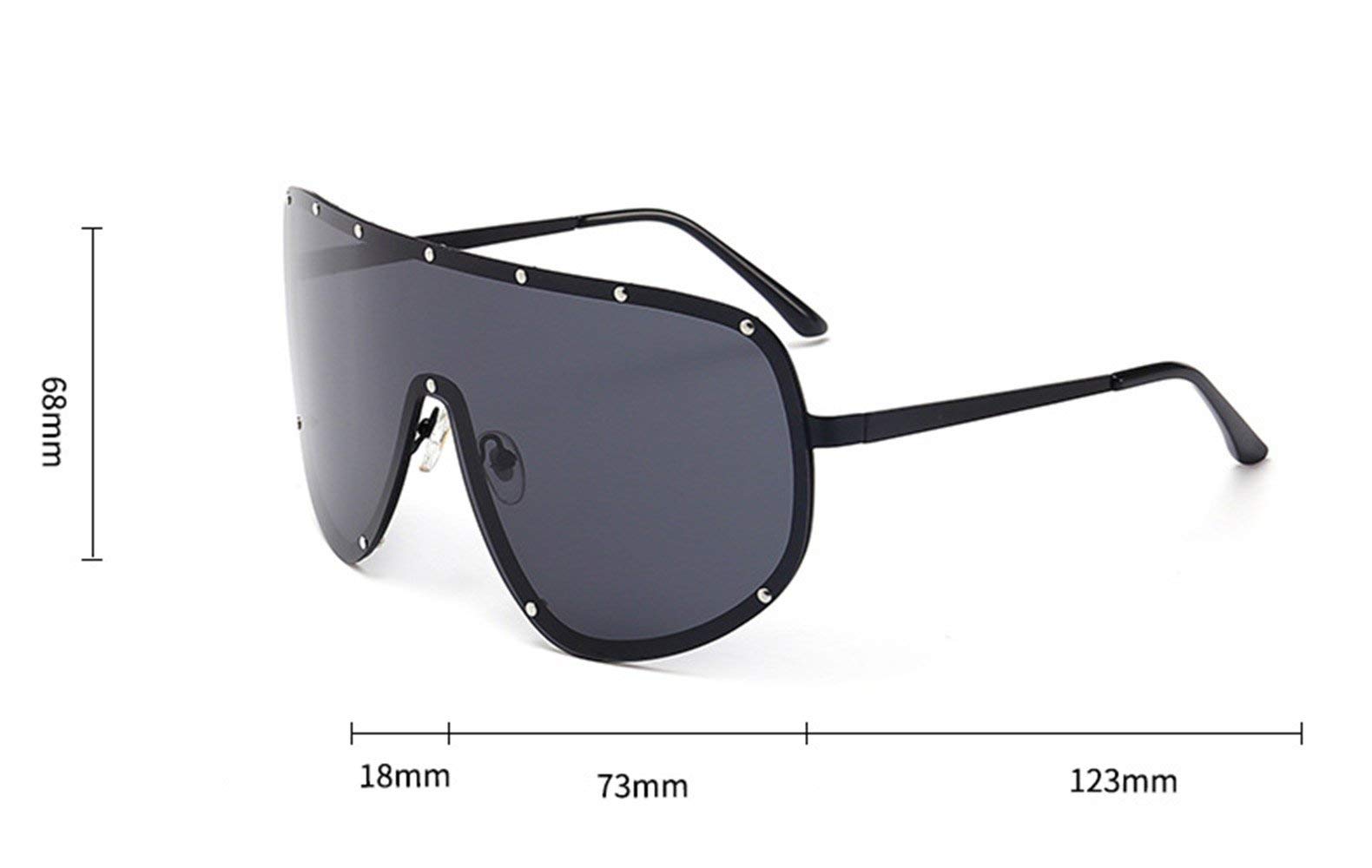 FUPRECIOUS Oversized Polarized Shield Sunglasses Lens For Men Women