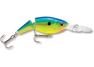 rapala unisex_adult jointed shad rap curls, parrot, 9 cm