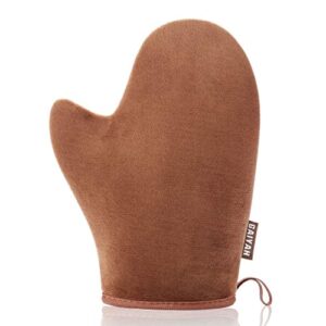 gaiyah self tanning mitt applicator self tanner mitt applicator tanning mitts self tanner with thumb ultra soft tanning glove for self tan mitt applicator