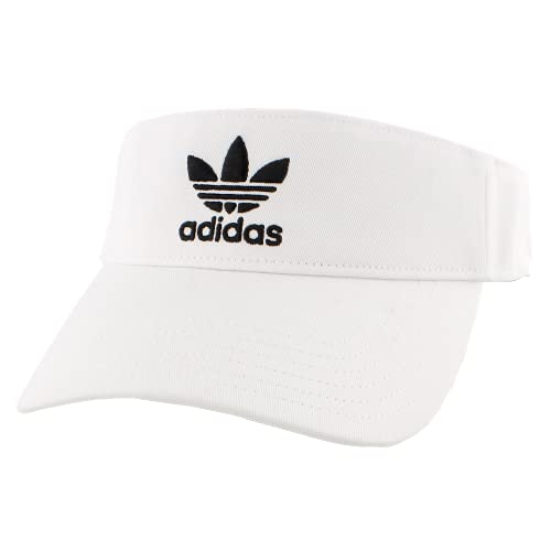 adidas Originals Twill Visor, White/Black, One Size