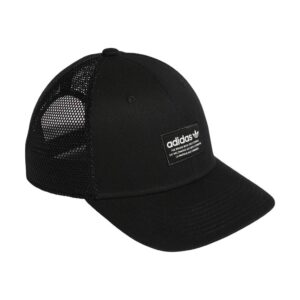 adidas Originals Men's Originals Trefoil Trucker, Black/White, One Size