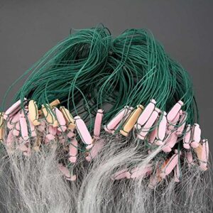 Lixada 25m 3 Layers Monofilament Fishing Fish Gill Net with Float #1/#2/#3/#4/#5/#6