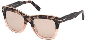 sunglasses tom ford ft 0685 julie 56g havana/other/brown mirror