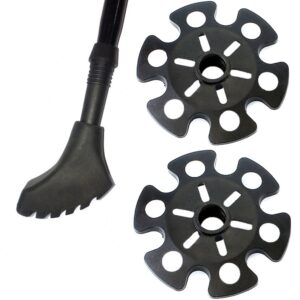 Replacement Rubber Tips Set for Trekking poles-4 Paris Heavy-Duty Durable Feet Paws Tips Snow Baskets for Hiking Poles/Walking Sticks