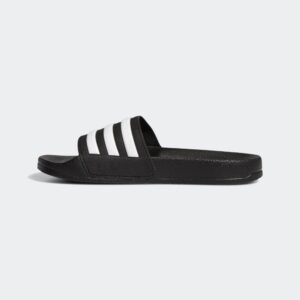 adidas Adilette Shower Slides, Core Black/White/Core Black, 6 US Unisex Big Kid