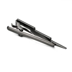 Yoursfs Black Cool Lightning Bolt Tie Clip for Men Warrior Tie Bar Men's Tie Pins