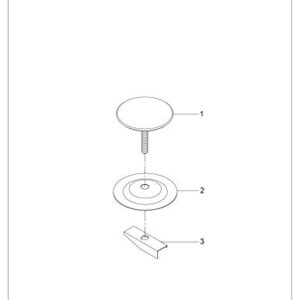 Kingston Brass SC1006 Studio Sink Faucet Hole Cover, 2-Inch Diameter, Polished Nickel