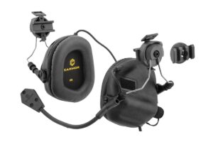 opsmen tactical earmor m32h electronic headphones for fast helmets (black)