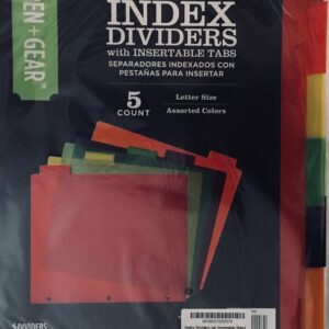 INDEX DIVIDERS with Insertable Tabs (Separadores Indexados Con Pestanas Para Insertar)