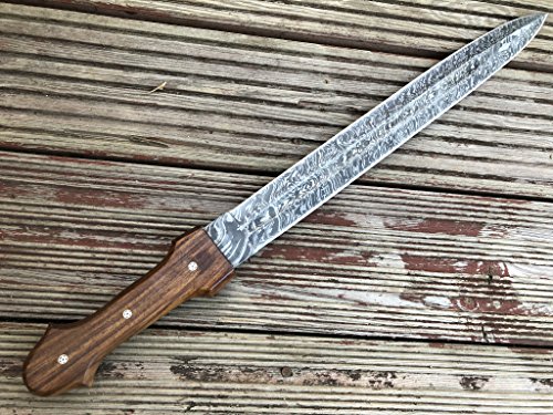 Perkin - FST1 - Damascus Steel Knife - 24 Inches Fixed Blade Hunting Knife Sword