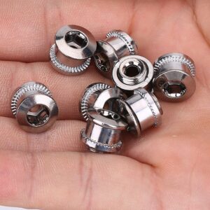 Steel Double Chainring Bolts, Crankset Screw Bolts, Mountain Bikes Road Chain Wheel Crankset Screws Double Chainring Bolts & Nuts