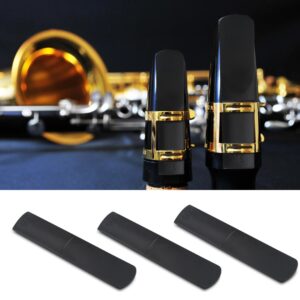 Alto Saxophone Reeds,Plastic Reeds For Alto Sax,3pcs Plastic Alto Saxophone Mouthpiece Reeds Strength 2.5 Repair Reed Accessory Black For Alto Sax Reed Synthetic