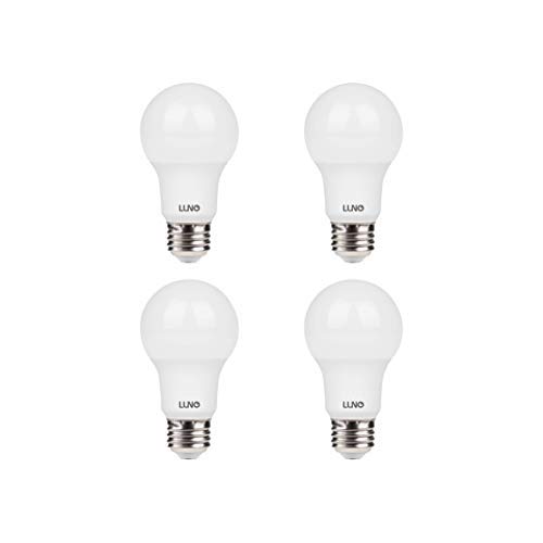 LUNO A19 Dimmable LED Bulb, 5.5W (40W Equivalent), 450 Lumens, 5000K (Daylight), Medium Base (E26), UL & ENERGY STAR (4-Pack)