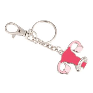 GuDeKe Grow A Pair Uterus Feminist Women Keychain Keyring Funny and Cute