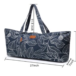 ELENTURE Large Yoga Mat Bag for Women Men, Travel Yoga Gym Bag for Pilates Office Beach Workout, Yoga Mat Tote Carrier with Mat Strap for 1/4" 1/2" Thick Exercise Yoga Mat