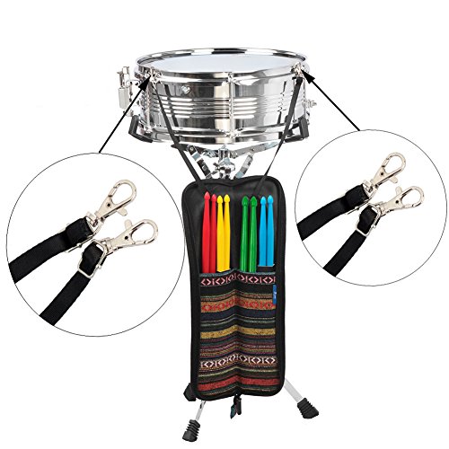 Drumstick Carrying Case,Portable Drum Stick Case Hanging Bag Exotic Style Percussion Accessories Drumsticks Carrying Handbag with Handle,Drum Accessories Folk Drumstick Gig Bag Pouch Unicorn