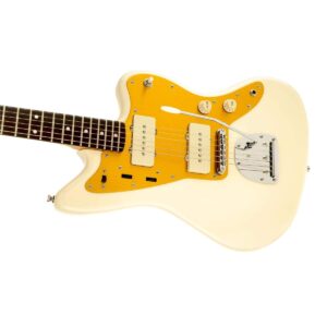 Squier J Mascis Jazzmaster Electric Guitar, with 2-Year Warranty, Vintage White, Laurel Fingerboard