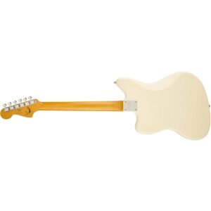 Squier J Mascis Jazzmaster Electric Guitar, with 2-Year Warranty, Vintage White, Laurel Fingerboard