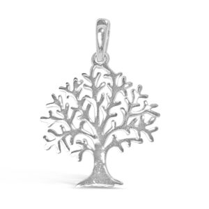 925 sterling silver family tree of life symbol pendant - filigree tree of life charm pendant