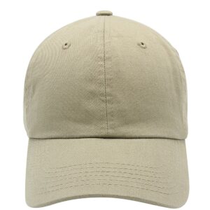 Baseball Cap for Men Women - Cotton Classic Dad Hat, KHK Khaki