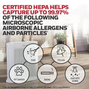 Honeywell HPA304 HEPA Air Purifier for Extra Large Rooms - Microscopic Airborne Allergen+ Dust Reducer, Cleans Up To 2250 Sq Ft in 1 Hour - Wildfire/Smoke, Pollen, Pet Dander – White