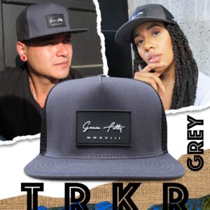 Grace Folly Trucker Hat for Men & Women. Snapback Mesh Caps Charcoal Gray