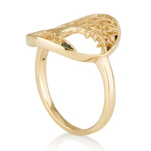 14K Gold Plated Tree of Life Symbol Ring Statement Jewelry (6)