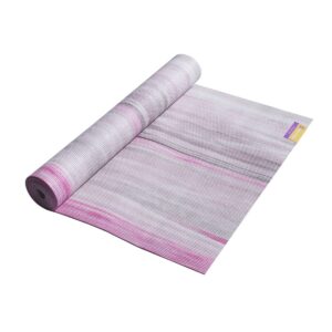 Hugger Mugger Nature Yoga Mat – Pink Jasper - Unique Variegated Design, Durable, Sticky and Grippy, Stable Non-slip Surface, Lightweight, Great Value