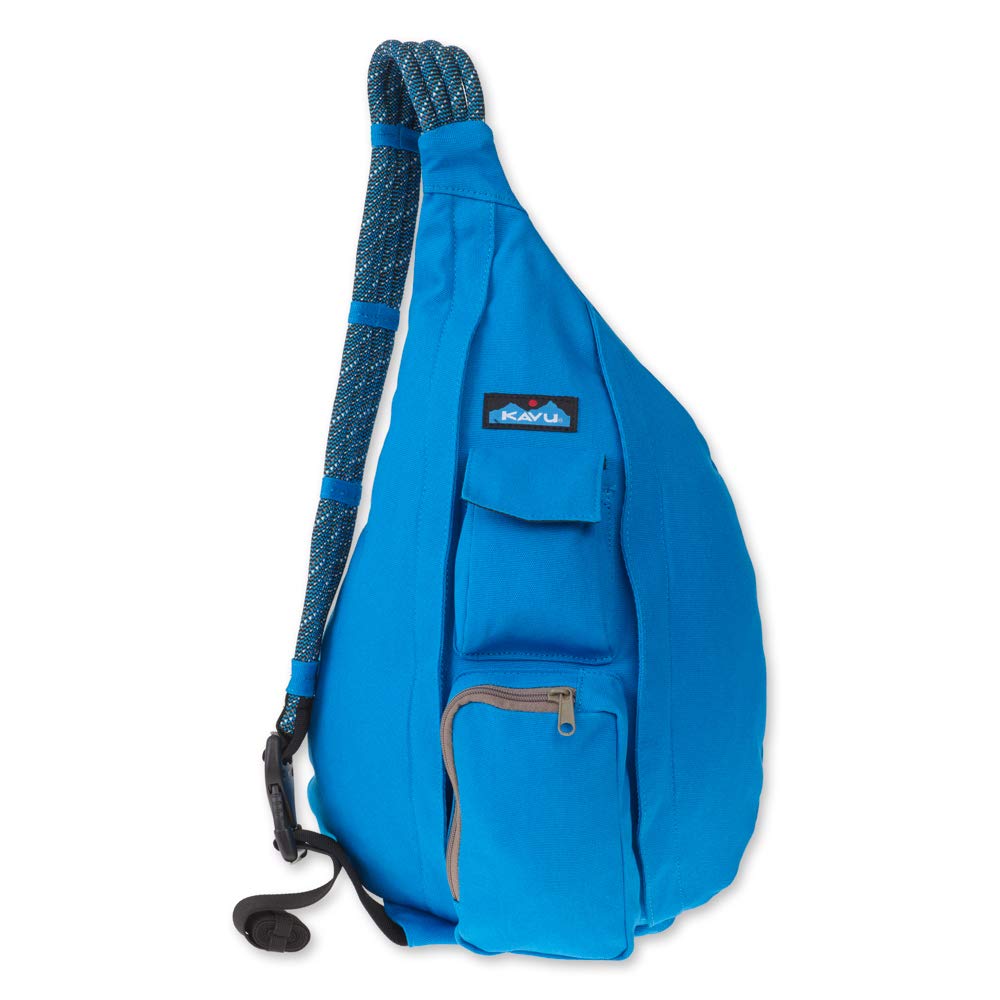 KAVU Original Rope Bag Sling Pack with Adjustable Rope Shoulder Strap - Oasis