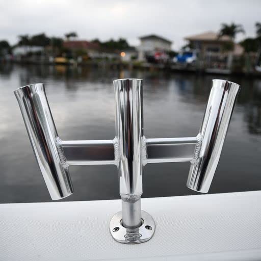 GS Trident Aluminum Kite Rod Holder Straight Butt