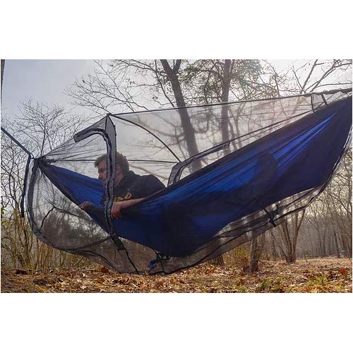 ENO Guardian DX Bug Net - Protective Deluxe Hammock Netting - for Camping, Hiking, Backpacking, Travel, a Festival, or The Beach - Charcoal