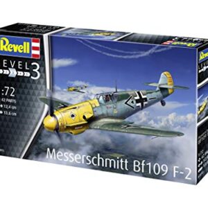 Revell GmbH 03893 Messerschmitt Bf109 F-2 Plastic Model Kit, Grey Camouflage