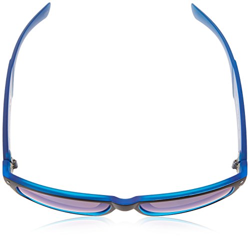 SOUTHPOLE 5003SP Classic Mirrored Rectangular UV400 Protection-Cool Sunglasses for Men, 55 mm, Black & Blue