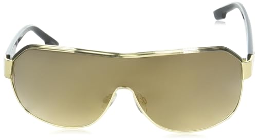 Southpole mens 5012sp Handsome UV Protective Metal Shield Sunglasses for Men Trendy Gifts Men 148 mm, Gold & Black, mm US