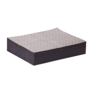 pig home solutions spill cleanup mat - 50 absorbent pads per box - 15" w x 20" l - absorbs up to 14.08 oz. per pad - lightweight - pm50057