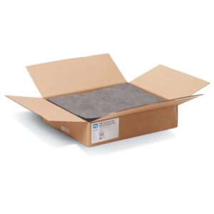 PIG Home Solutions Spill Cleanup Mat - 50 Absorbent Pads per Box - 15" W x 20" L - Absorbs up to 14.08 oz. per Pad - Lightweight - PM50057