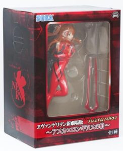 sega rebuild of evangelion: asuka shikinami langley premium figure spear of longinus