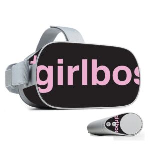 mightyskins skin compatible with oculus go mobile vr - girl boss | protective, durable, and unique vinyl decal wrap cover | easy to apply, remove, and change styles | made in the usa