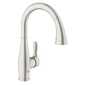 grohe 30213dc1 parkfield single-handle pull-down kitchen faucet, supersteel infinityfinish